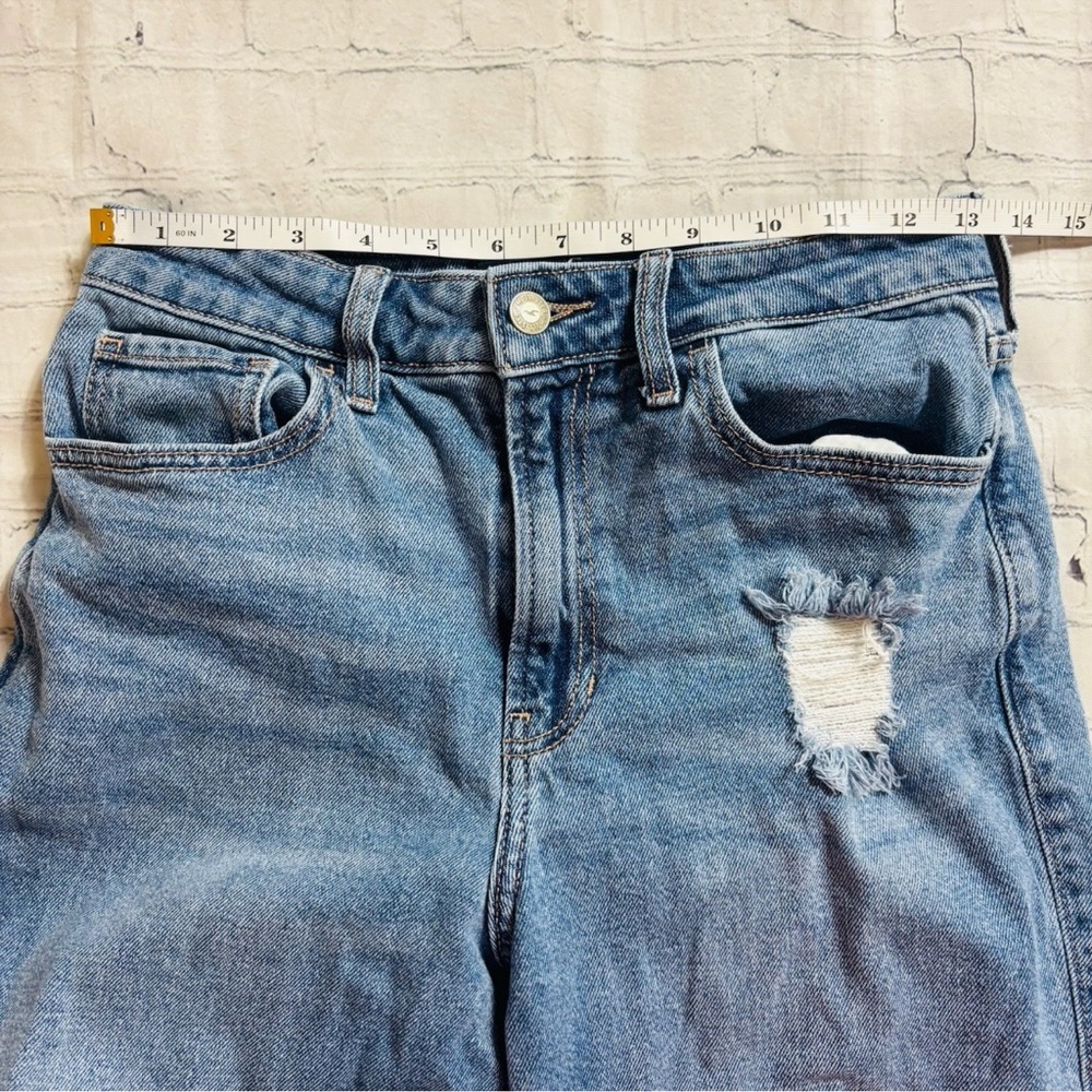 Hollister Ultra High Rise Vintage Straight Jeans Womens Sz 5R W27 L25 Blue - Picture 5 of 10